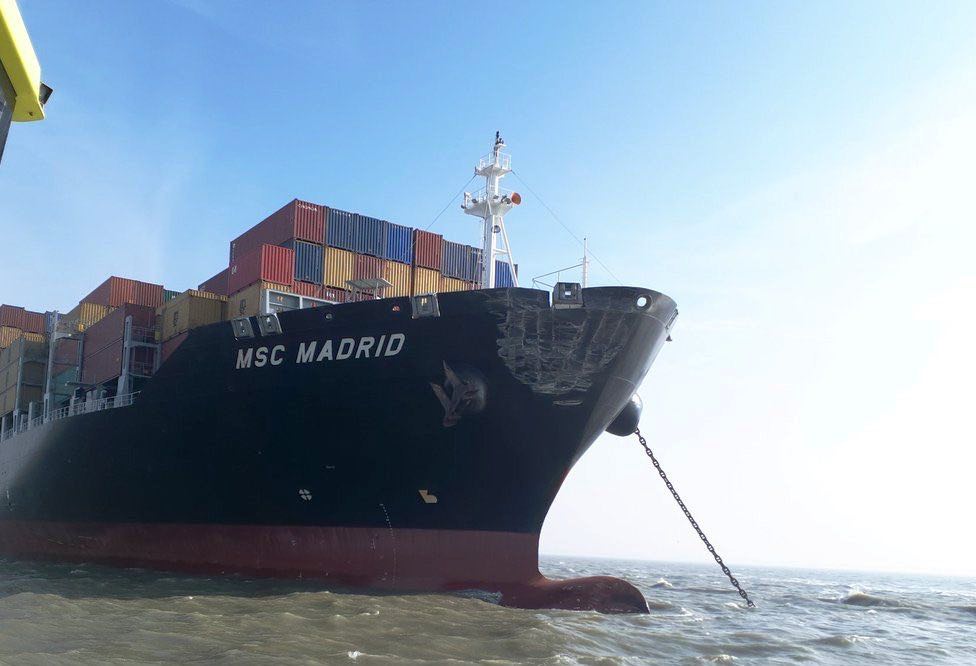 MSC Madrid Collisione in mare