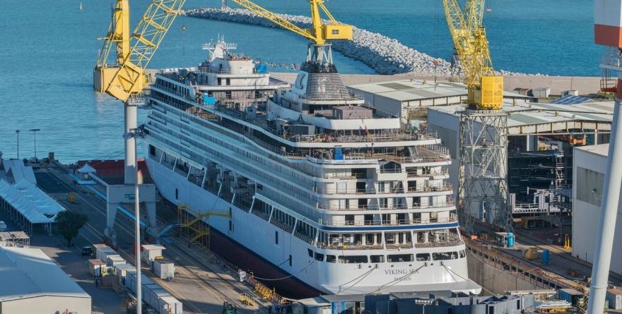 Varo Viking Sun presso Fincantieri di Ancona