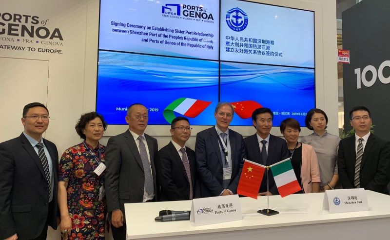 porti di Genova e Shenzhen firmano accordo sister agreement Transport Logistic Monaco