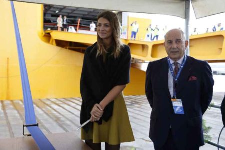 Grimaldi Chiabotto Grimaldi, battesimo della nuova nave ammiraglia "Grande Torino"