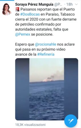 20210101 163303 Video/ Esplosione nel gasdotto offshore di Dos Bocas, Golfo del Messico