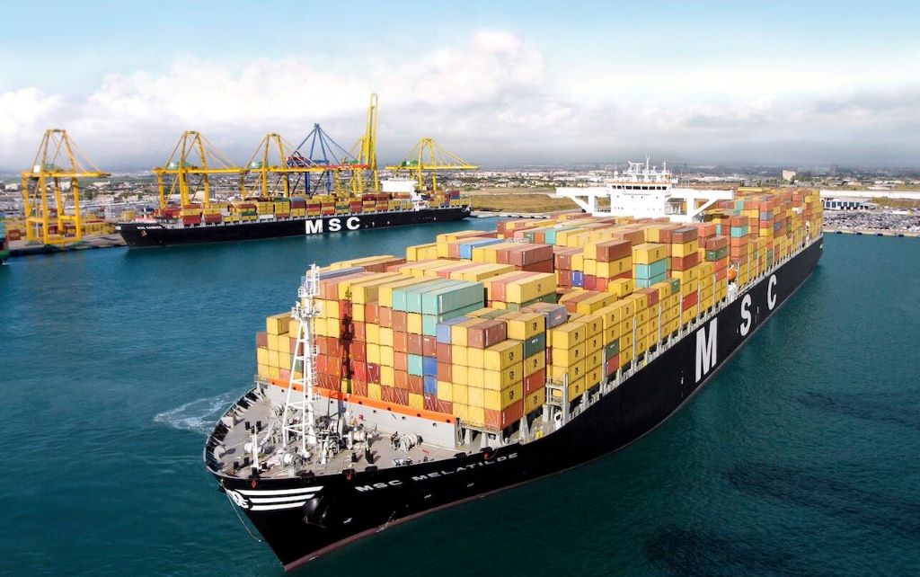 MSC portacontainer