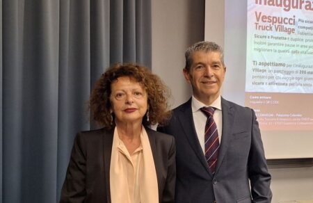 Belandi Cioni Taglio del nastro del Vespucci Truck Village, nuovo modello di infrastruttura sicura e sostenibile