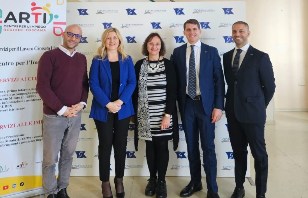 Grimaldi GdM a Livorno Intervista/Grimaldi a Livorno con GdM per la promozione e selezione del personale di bordo