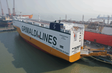 Grimaldi amplia la flotta, prende in consegna la nave “Grande Michigan”