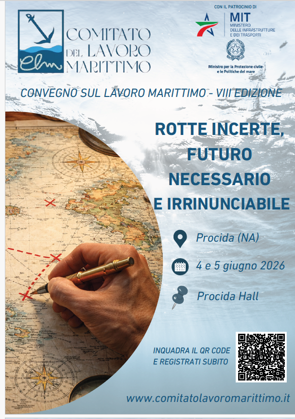 Save The Date Procida Comitato Lavoro Marittimo Approda a Procida l'VIII Convegno sul Lavoro Marittimo il 4 e 5 giugno